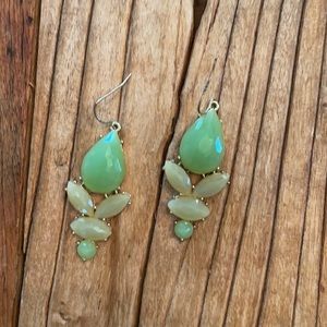 Beautiful green dangle earrings
